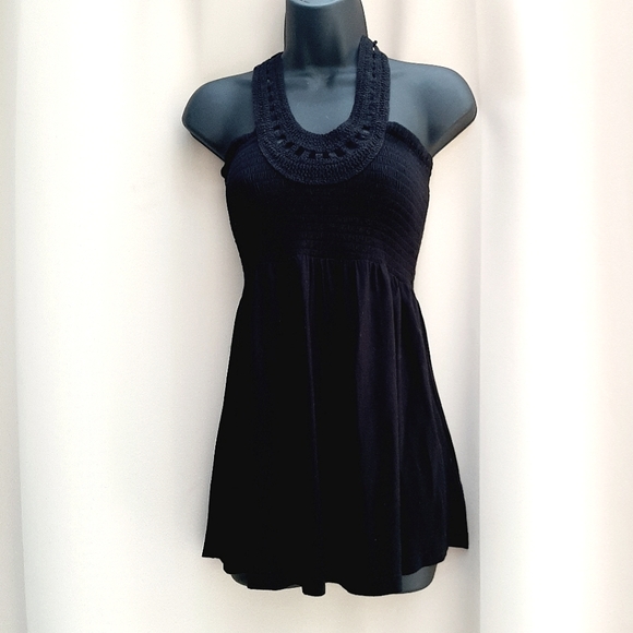 🛍 JUICY COUTURE - stunning/flattering- Black knit halter top - Picture 1 of 8